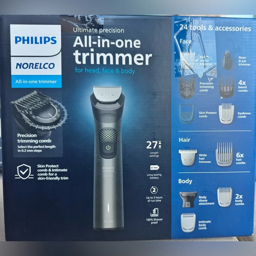 Philips Norelco All-in-One Trimmer - Black and Silver - Picture 1 of 7